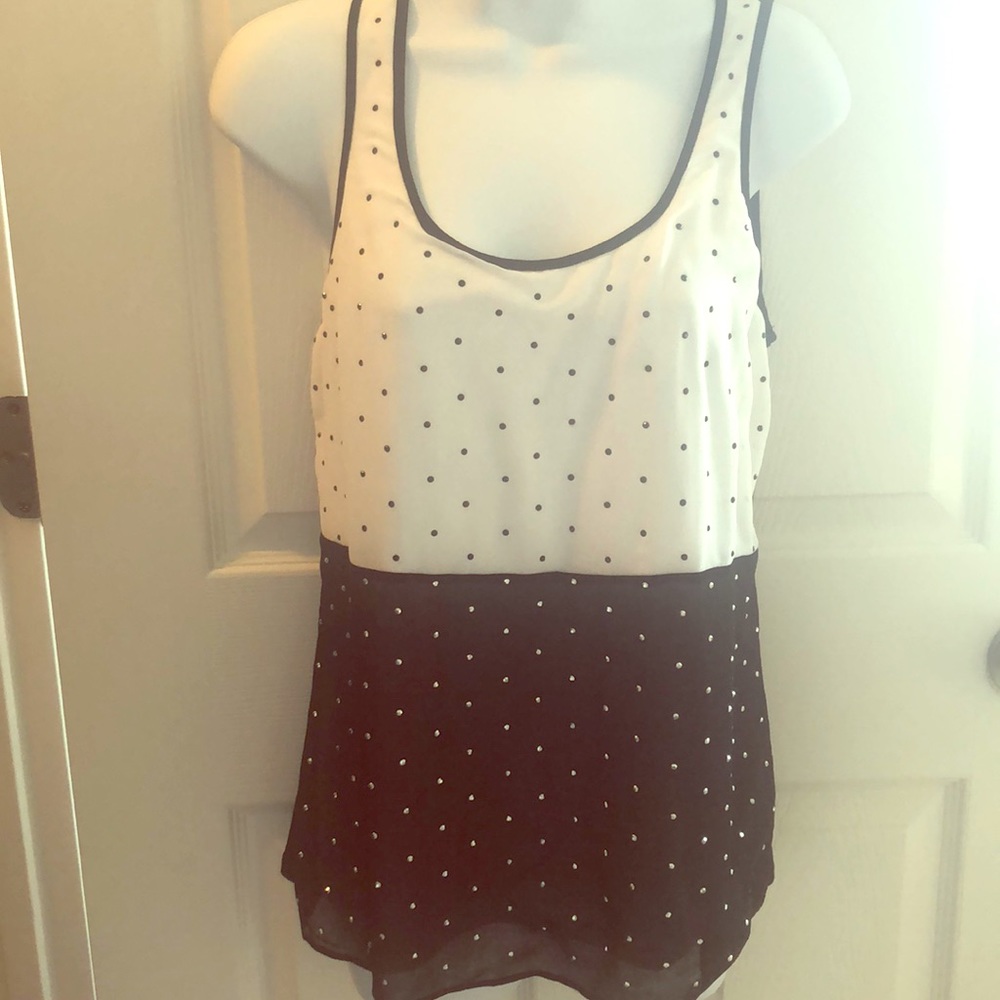 Black and white tank